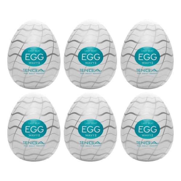 TENGA Egg Wavy II - maszturbációs tojás (6db)