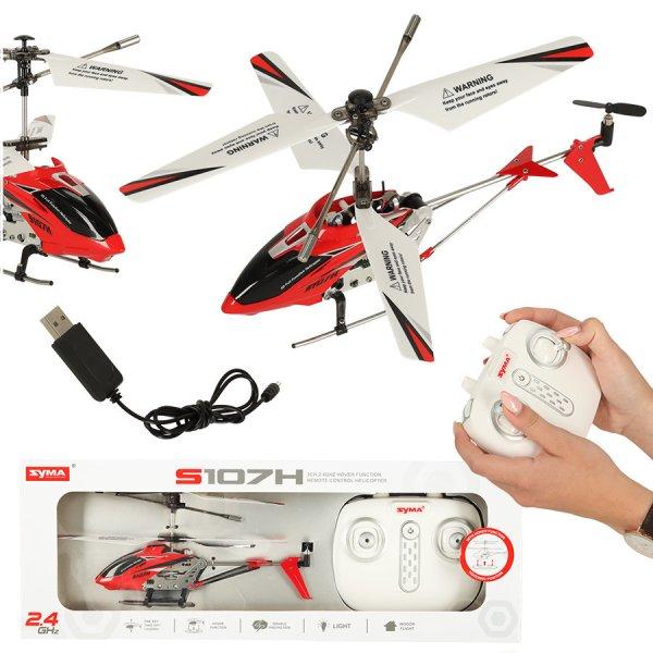 SYMA S107H RC helikopter 2.4GHz RTF piros