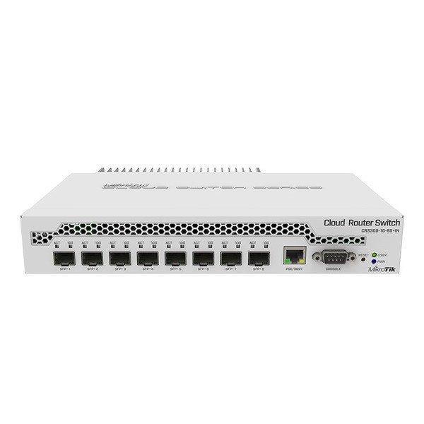 MIKROTIK Cloud Router Switch 1x1000Mbps + 8x10gbps SFP+, Fémházas, Rackes -
CRS309-1G-8S+IN