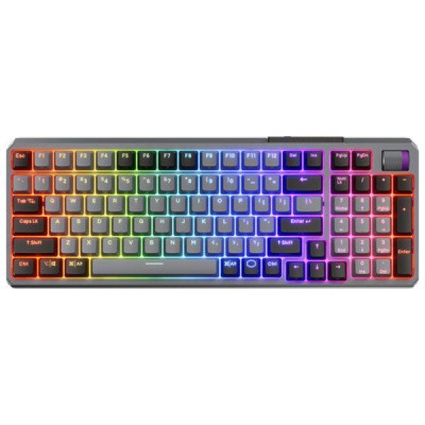 COOLER MASTER Vezeték Nélküli Billentyűzet MK770 Mechanikus Gaming, Red
Switch, Space Grey, magyar