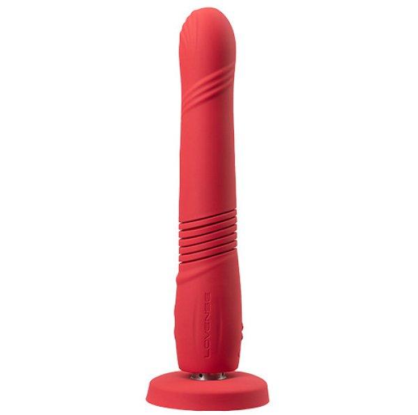 Lovense - Gravity Thrusting Dildo App Controlled Red