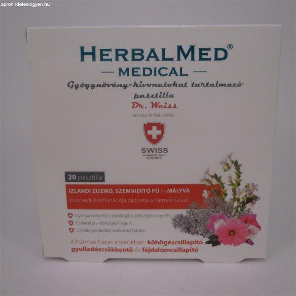 Herbalmed medical gyógynövény pasztilla 20 db