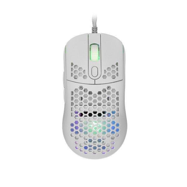 White Shark GM-5007W GALAHAD gamer egér, fehér, 6400 dpi