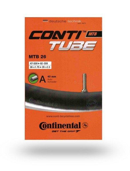 Continental MTB 26x1.75-2.50 (47/62-559) AV40 autó szelepes kerékpár
gumitömlő