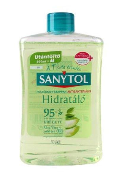 Antibakteriális folyékony szappan, utántöltő, 500 ml, SANYTOL, zöld tea
és aloe vera