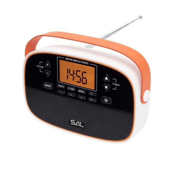 SAL RPR4LCD táskarádió, AM-FM automatikus hangolás, 2x40 programhely,
órakijelzés