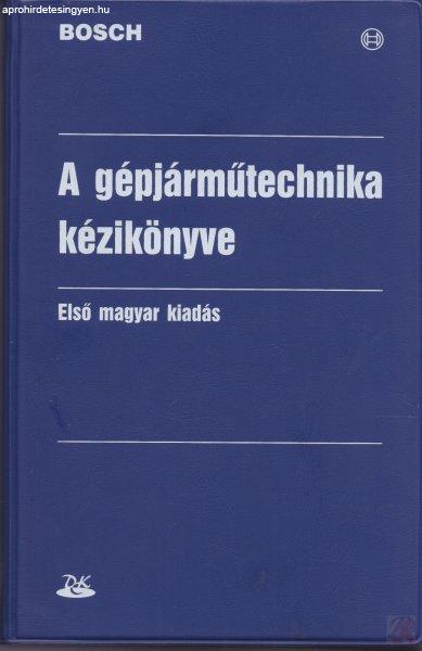 A GÉPJÁRMŰTECHNIKA KÉZIKÖNYVE