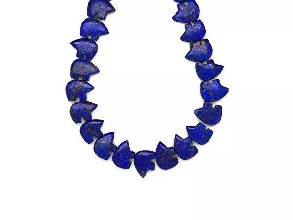 Lapis lazuli medve 21x16-17mm