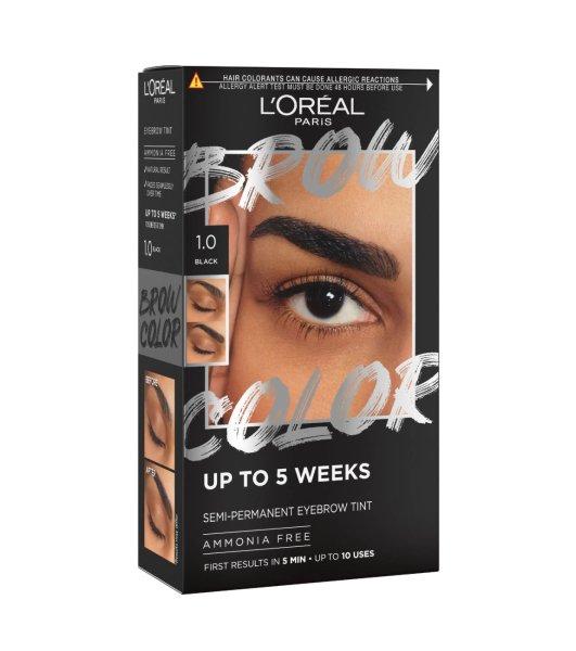 L´Oréal Paris Semi-permanens szemöldökfesték Brow Color
(Semi-Permanent Eyebrow Tint) 1.0 Black