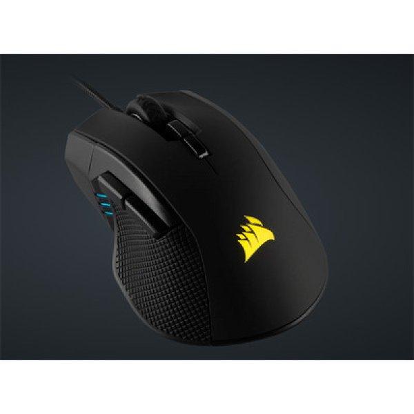 CORSAIR Vezetékes Egér Gaming, IRONCLAW RGB FPS/MOBA, 7 programozható gomb,
RGB Világítás, 18000dpi, fekete