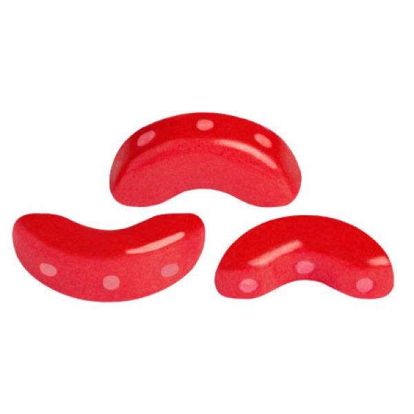 Arcos® par Puca®gyöngy - Opaque Grenadine - 5x10 mm