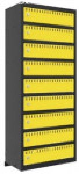 SZNL A93 fali akkumulátor töltő szekrény (9 ajtó, 230 V, 16A, IP44)