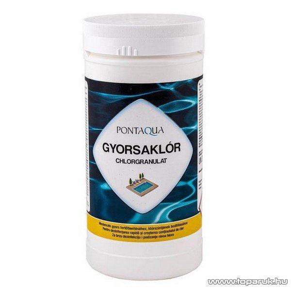 PoolTrend / PontAqua CHLORGRANULAT (gyorsaklór) medence fertőtlenítő
granulátum, klóros, 1 kg