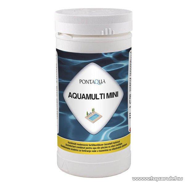 PoolTrend / PontAqua AQUAMULTI MINI kombinált medence klórozó, algaölő,
pelyhesítő vízkezelő szer, 1 kg (50 db tabletta)