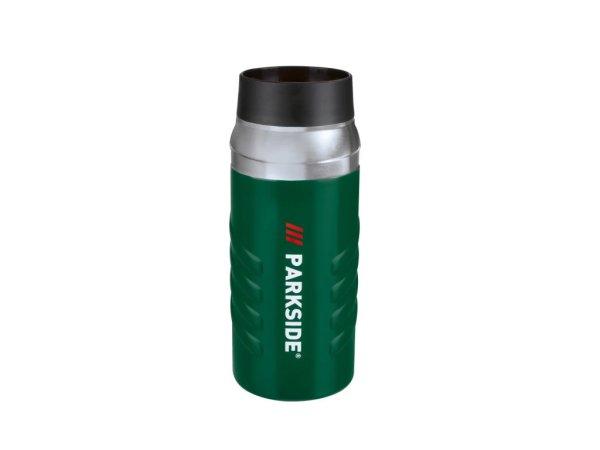 ParkSide Fan Edition Insulated Travel Mug 400 ml nemesacél, duplafalú
hőtartó termosz, pohár 360°-os ivónyílással