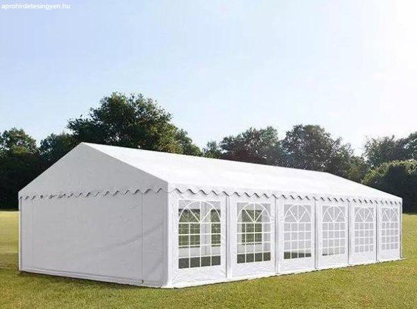 Professzionális  rendezvénysátor parti sátor 5x12 m ponyva PVC fehér (60m2)