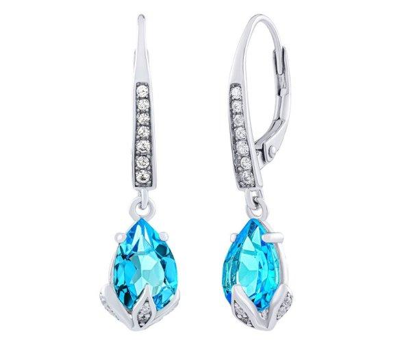 Silvego Ezüst fülbevaló Clarissa se Swiss Blue Topaz Brilliance
Zirconia JJJ1267ETS