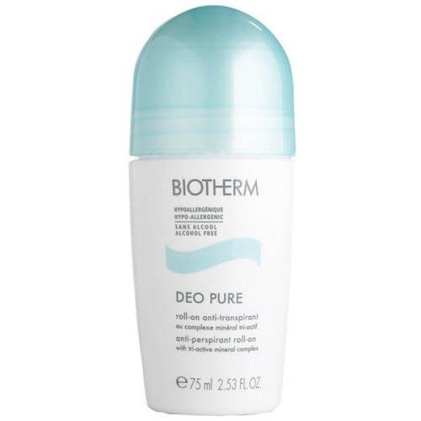 Biotherm Alkoholmentes golyós izzadásgátló Deo Pure
(Antiperspirant Roll-on with Tri-active Mineral Complex) 75 m