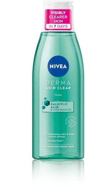 Nivea Tisztító arcápoló tonik Derma Skin Clear (Toner) 200
ml