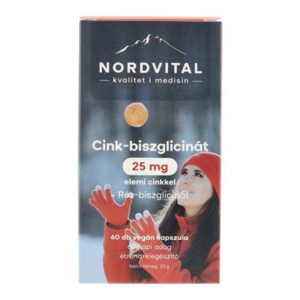 Nordvital cink-biszglicinát+réz kapszula 60 db