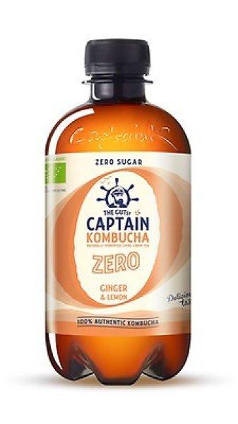 Captain bio kombucha élőflórás ital gyömbér-citrom 400 ml