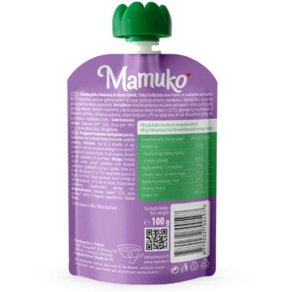 MAMUKO BIO BANÁN, SZILVA PÜRÉ 100 g