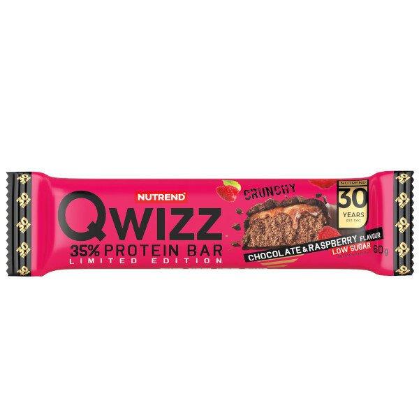 NUTREND QWIZZ PROTEIN BAR CHOC-RASPBERRY