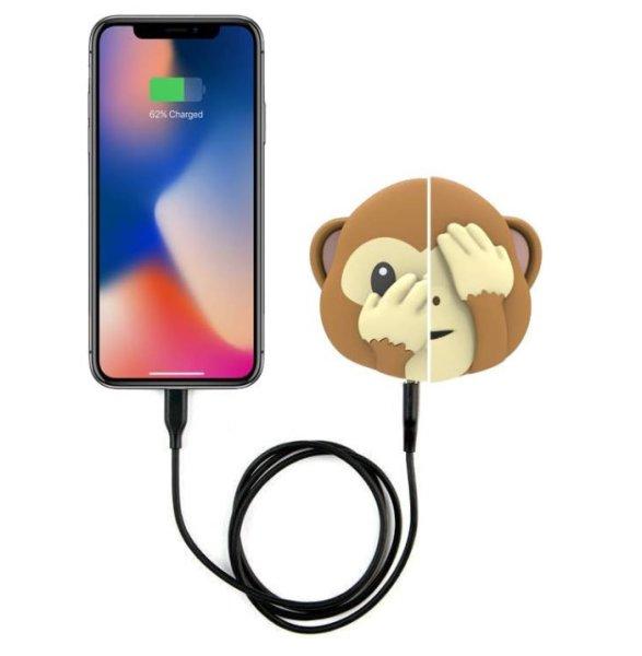 MojiPower Monkey2 power bank 2600mAh USB 5V 1A microUSB adatkábellel 5W