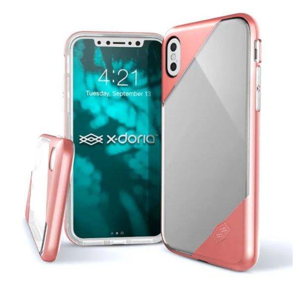 X-doria Revel Lux Apple iPhone 7 ütésálló, átlátszó - pink TPU tok