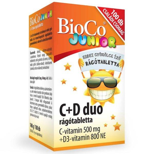 Bioco c+d duo junior rágótabletta 100 db