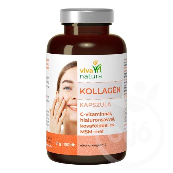 Viva natura kollagén étrend-kiegészítő kapszula hialuronsavval,
c-vitaminnal, kovafölddel és msm-mel 100 db