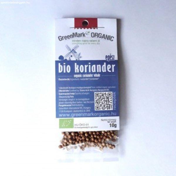 Greenmark bio koriander egész 10 g