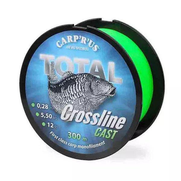 Carp'R'Us Total Crossline Cast távdobó zsinór 0,28mm, 1200m, 5,5kg,
12lb monofil zsinór (CRU960021)