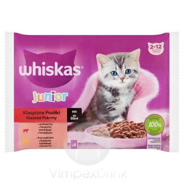 Whiskas alutas 4-pack Húsos Junior 4*85g