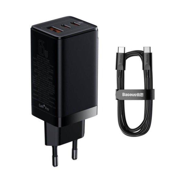 Baseus GAN3 Pro Fast Charger 65W Black