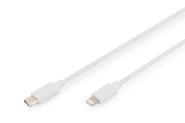 Digitus Data / Charger Cable USB-C - Lightning MFI 1m White