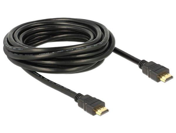 DeLock Cable High Speed HDMI with Ethernet – HDMI A male > HDMI A male 4K
5m