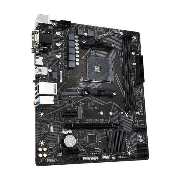 GIGABYTE Alaplap AM4 A520M S2H AMD A520, mATX