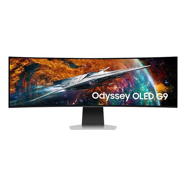 SAMSUNG Ívelt Gaming 240Hz OLED monitor 49" G95SC, 5120x1440, 32:9,
250cd/m2, 0.03ms, HDMI/DP/3xUSB/WiFi/BT, hangszóró