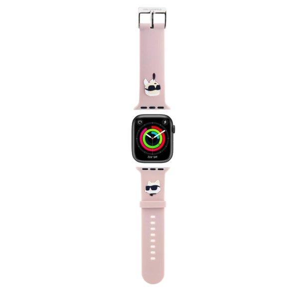 Karl Lagerfeld óraszíj pink KLAWLSLKCNP Apple Watch 42mm / 44mm / 45mm / 49mm