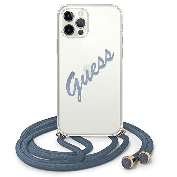 Guess GUHCP12MCRTVSBL iPhone 12 / iPhone 12 Pro 6,1" kék tok Script
Vintage telefontok