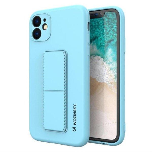 Wozinsky kitámasztható tok Flexible Silicone telefontok egy állvány iPhone
12 Pro Light Blue