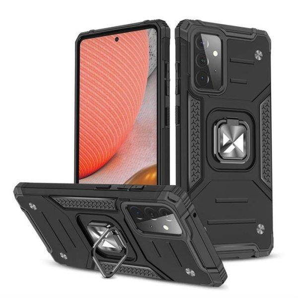 Wozinsky Ring Armor tok kitámasztható Tough Rugged tok Samsung Galaxy A72 4G
fekete