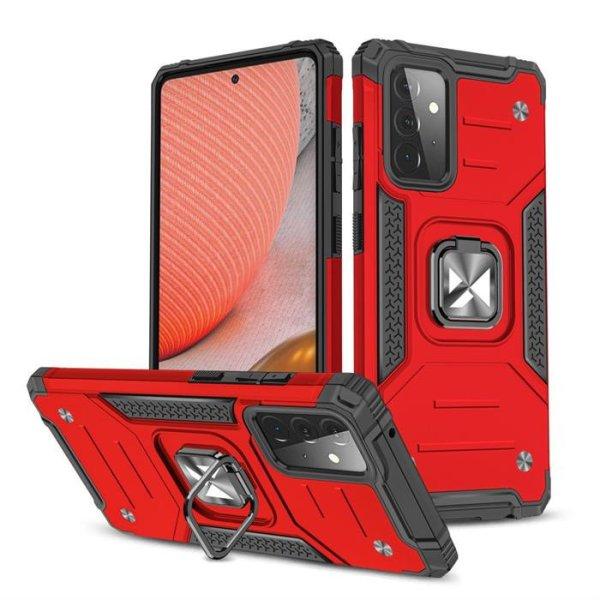 Wozinsky Ring Armor tok kitámasztható Tough Rugged tok Samsung Galaxy A72 4G
Red