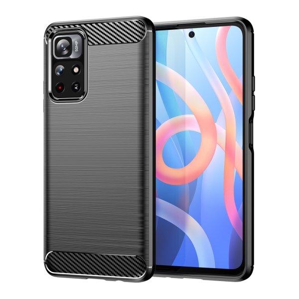 Carbon Case tok Xiaomi Redmi Note 11 fekete