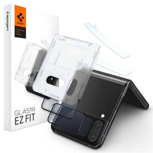 TEMPERED GLASS Spigen GLASS FC "EZ FIT" + HINGE fólia 2-PACK GALAXY
WITH FLIP 4 FEKETE