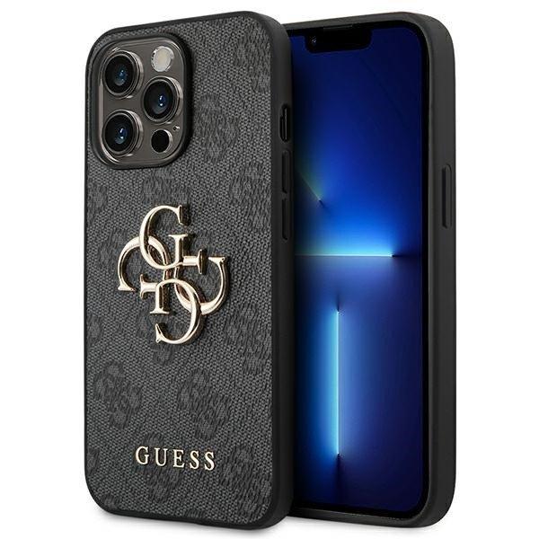 Guess GUHCP14X4GMGGR iPhone 14 Pro Max 6.7 "szürke keménytok 4G nagy fém
logó