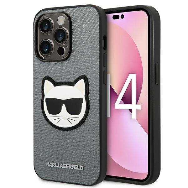 Karl Lagerfeld KLHCP14XSAPCHG iPhone 14 Pro Max 6.7 "keménytok ezüst
Saffiano Choupette fejforma ezüst