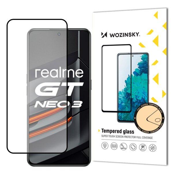 Wozinsky Super Tough Full Glue edzett üveg teljes képernyő keretben Case
Friendly Realme GT Neo 3 Fekete