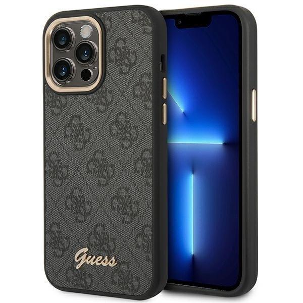 Guess GUHCP14XHG4SHK iPhone 14 Pro Max 6.7 "fekete kemény tok 4G Vintage
arany logóval